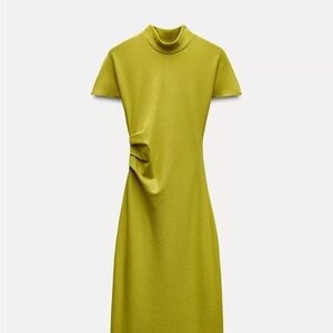 Zara Olive Midi Dress